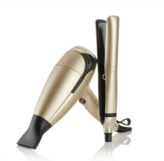 GHD PLATINUM+ & HELIOS™ DELUXE GIFT SET IN CHAMPAGNE GOLD